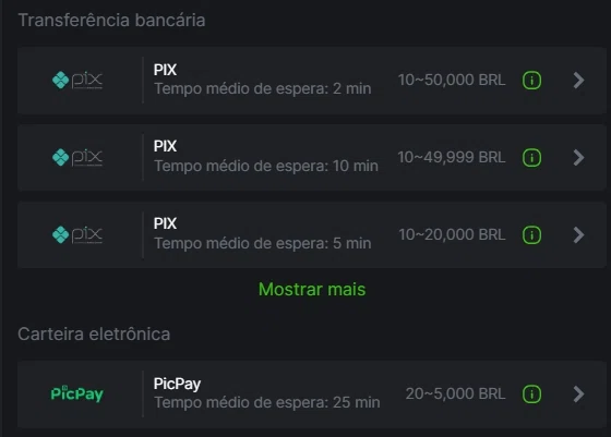 BC.Game Tranferencia bancaria