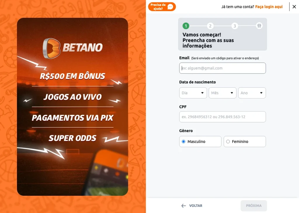 Betano Registrar