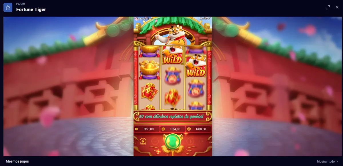 Fortune Tiger Início do Jogo